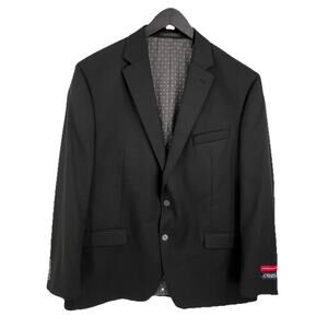 Chaps MENS SIZE 46R Black Performance Series Stretch Single Breast Two Button